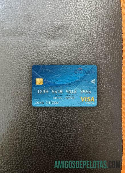 Cartão Citibank Visa Classic da Itália Photolook Front exemplo